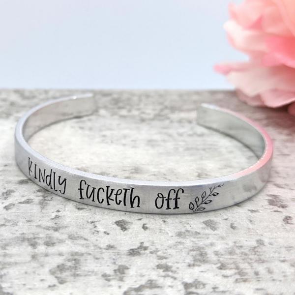 Kindly Fucketh Off Cuff Bracelet picture