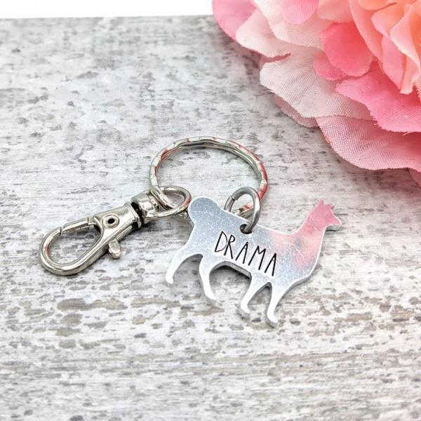 Drama Llama Keychain picture