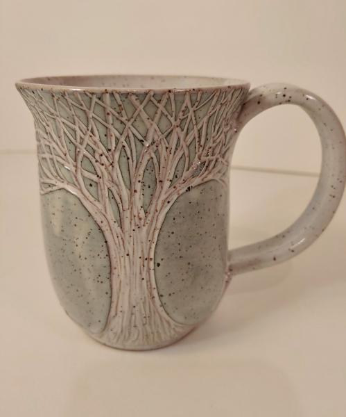 Hand carved tree mug