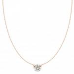 18K  .10CT ROUND DIAMOND PENDANT