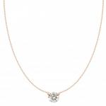 18K  .10CT ROUND DIAMOND PENDANT