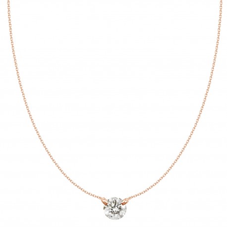 18K  .10CT ROUND DIAMOND PENDANT