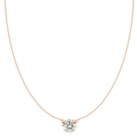 18K  .10CT ROUND DIAMOND PENDANT