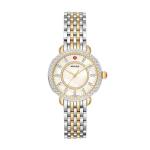 Michele Sidney Classic Two-Tone Diamond Complete Watch