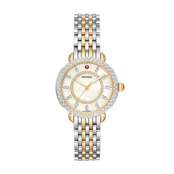 Michele Sidney Classic Two-Tone Diamond Complete Watch