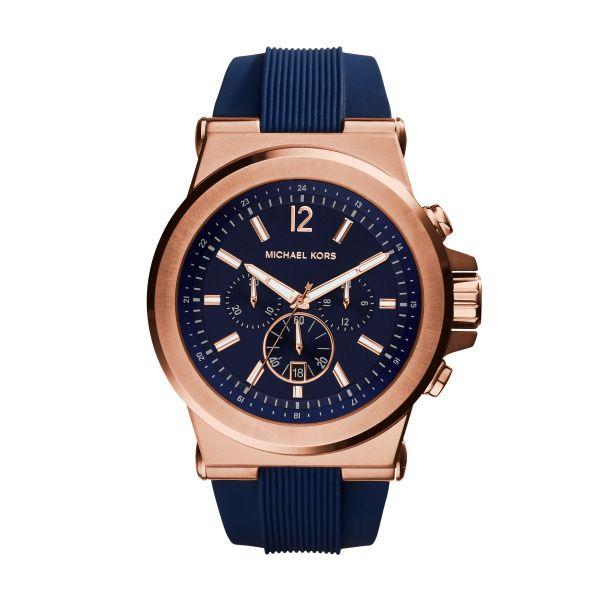 Michael Kors Rose Gold and Navy Watch