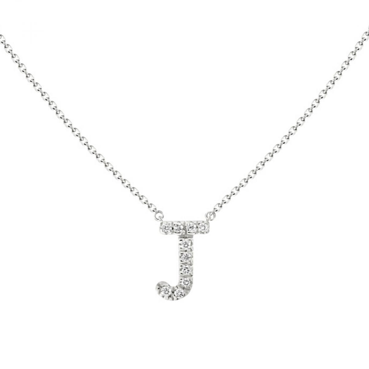 18K DIAMOND INITIAL NECKLACE picture