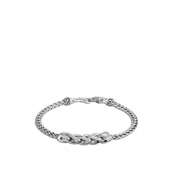 JOHN HARDY CLASSIC CHAIN LINK SILVER SLIM CHAIN BRACELET 3.5MM W/LOBSTER CLASP picture