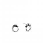 JOHN HARDY LEGENDS NAGA SILVER STUD EARRINGS