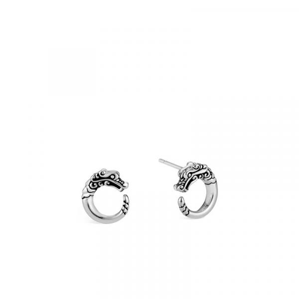 JOHN HARDY LEGENDS NAGA SILVER STUD EARRINGS