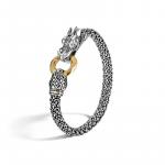 JOHN HARDY GOLD AND SILVER DRAGON BRACELET WITH GOLD RING