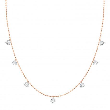 18K.50CTW DANGLE DIAMONDS NECKLACE picture