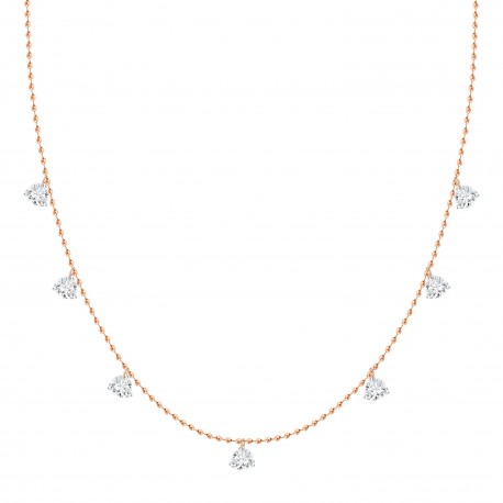 18K.50CTW DANGLE DIAMONDS NECKLACE picture