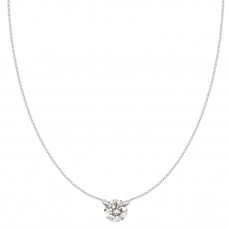 18K .20CT ROUND DIAMOND PENDANT NECKLACE picture