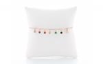 DANI DESIGNS ROSE GOLD COLORED CUFF W/ MULTI-COLORED CZ