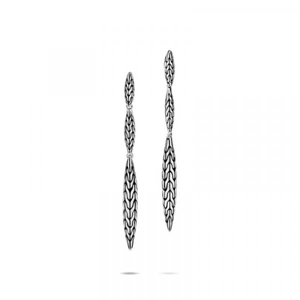 JOHN HARDY CLASSIC CHAIN SILVER SPEAR DROP EARRINGS picture