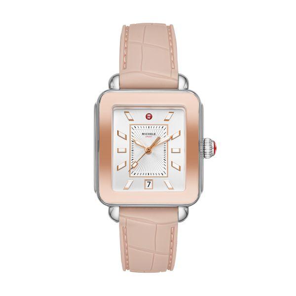 Michele Deco Sport Two-Tone Pink Gold Complete Watch picture