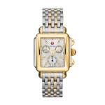 Michele Deco Non-Diamond Two-Tone, Diamond Dial Two Tone Complete Watch