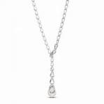 JOHN HARDY BAMBOO SILVER WHITE RHODIUM NECKLACE W/12-13MM FRESH WATER PEARL