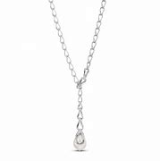 JOHN HARDY BAMBOO SILVER WHITE RHODIUM NECKLACE W/12-13MM FRESH WATER PEARL
