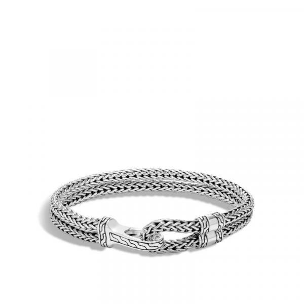 JOHN HARDY MEN'S CLASSIC CHAIN SILVER HOOK STATION BRACELET