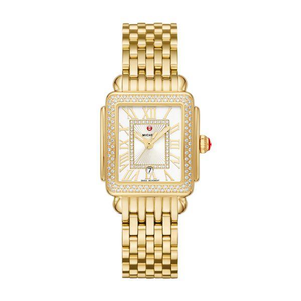 Michele Deco Madison Mid Gold Diamond Complete Watch picture