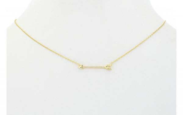 DANI DESIGNS NECKLACE W/ PAVE CZ ARROW picture