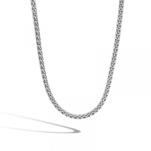 JOHN HARDY SILVER SLIM NECKLACE 3.5MM, 20"