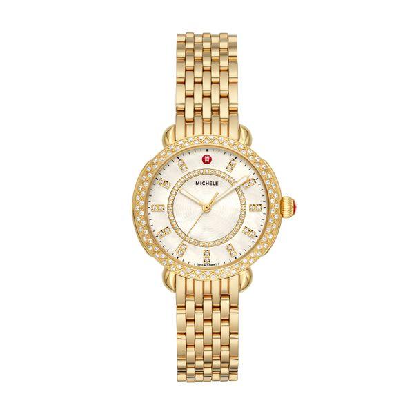 Michele Sidney Classic Gold Diamond Complete Watch picture