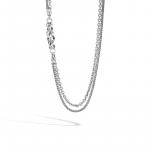 JOHN HARDY CHAIN LINK SILVER DOUBLE ROW NECKLACE