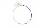 DANI DESIGNS NAVY SODALITE GEMSTONE & ROSE GOLD BEADS CHOKER