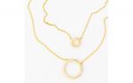 DANI DESIGNS DOUBLE LAYER CIRCLE NECKLACE