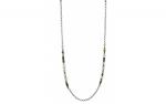 DANI DESIGNS 36'' HEMATITE COLORED CHAIN W/FRESHWATER PEARLS, MULTI STONE BEAD NECKLACE