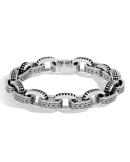 JOHN HARDY MEN'S CLASSIC CHAIN SILVER JAWAN LINK BRACELET