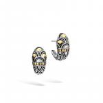 JOHN HARDY WOMEN LEGENDS NAGA GOLD & SILVER SHRIMP EARRINGS, BAGUETTE