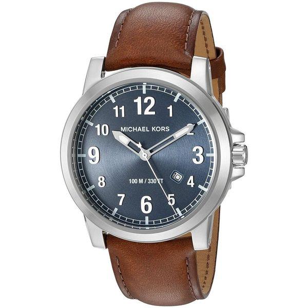 Michael Kors Men's 'Paxton' Brown Leather Watch picture