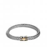 JOHN HARDY WOMEN'S DOT DECO GOLD & SILVER SMALL BRACELET