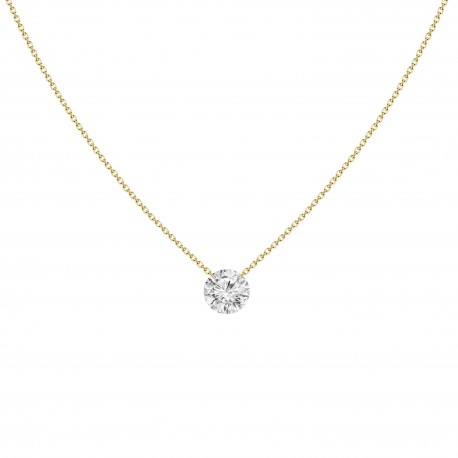 18K  .10CT ROUND DIAMOND PENDANT picture