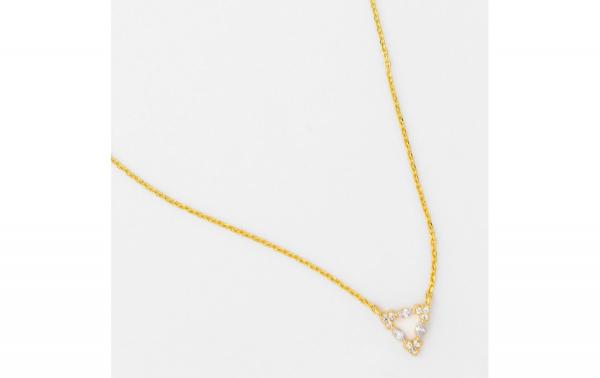 DANI DESIGNS OPEN CZ TRIANGLE NECKLACE