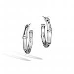 JOHN HARDY BAMBOO SILVER SMALL HOOP EARRINGS