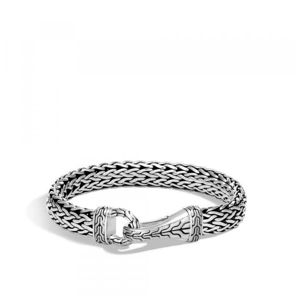 JOHN HARDY MEN'S CLASSIC CHAIN SILVER LARGE HOOK BRACELET