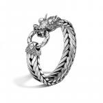 JOHN HARDY MENS LEGENDS NAGA SILVER DRAGON HEAD BRACELET