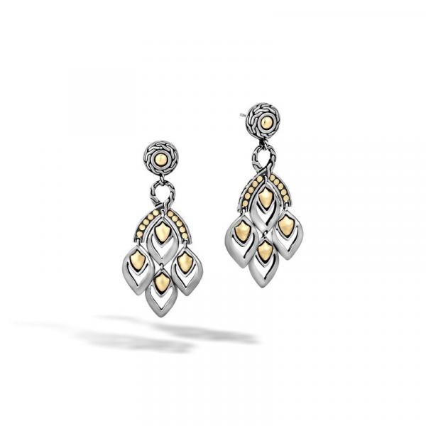 JOHN HARDY NAGA GOLD AND SILVER CHANDELIER EARRINGS picture