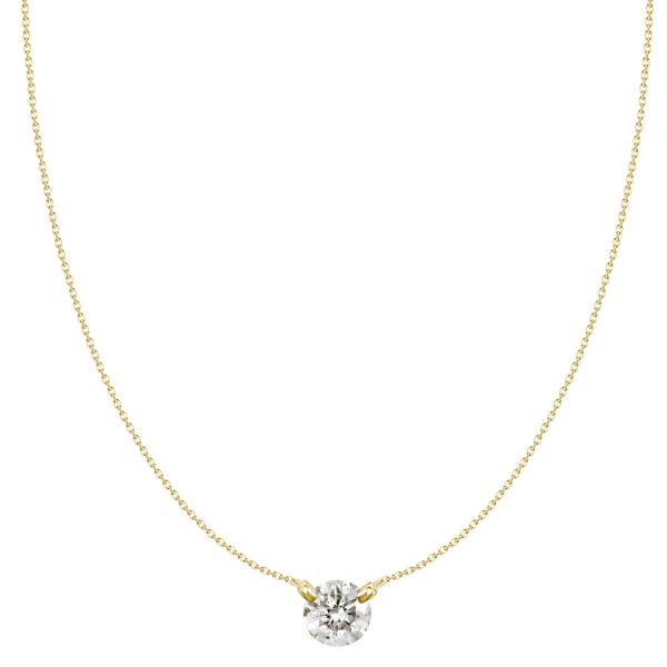 18K .20CT ROUND DIAMOND PENDANT NECKLACE picture