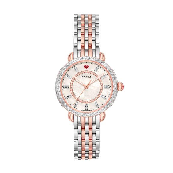 Michele Sidney Classic Two-Tone Pink Gold Diamond Complete Watch