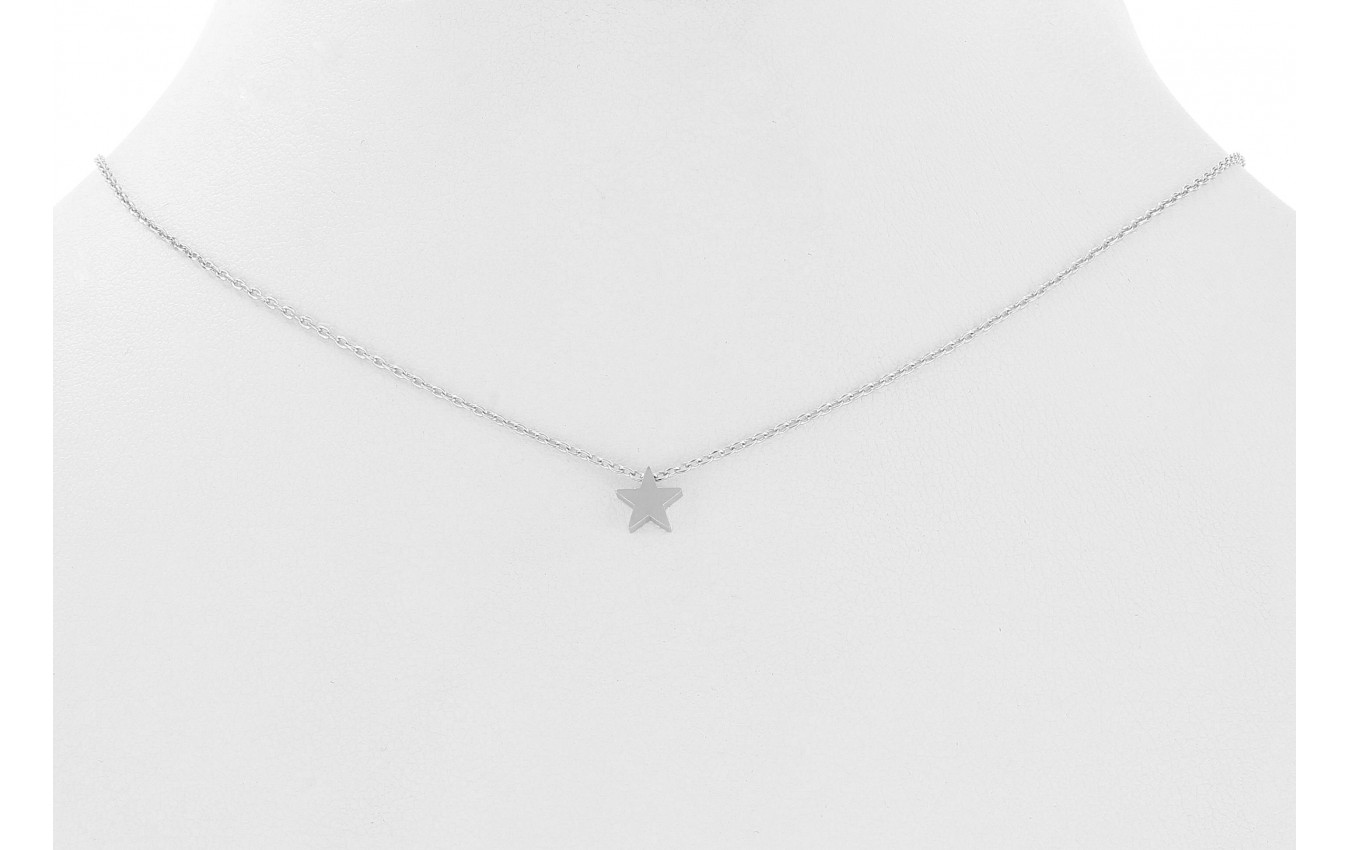 DANI DESIGNS NECKLACE W/ TINY SOLID MATTE STAR CHARM picture