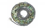 DANI DESIGNS 36'' HALF HEMATITE BEADS & AFRICAN TURQUOISE BEADS NECKLACE