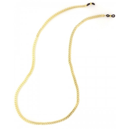DANI DESIGNS EYEWEAR CHAIN 30" GOLD COLORED LEAF CHAIN