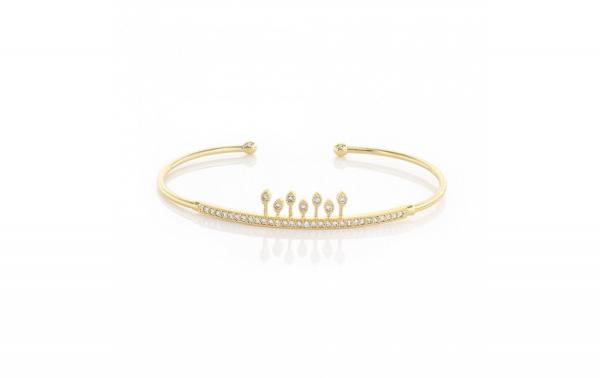 DANI DESIGNS BRACELET OPEN PETAL CHANDELIER BANGLE