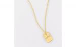 DANI DESIGNS GOLD LOVE DOG TAG NECKLACE